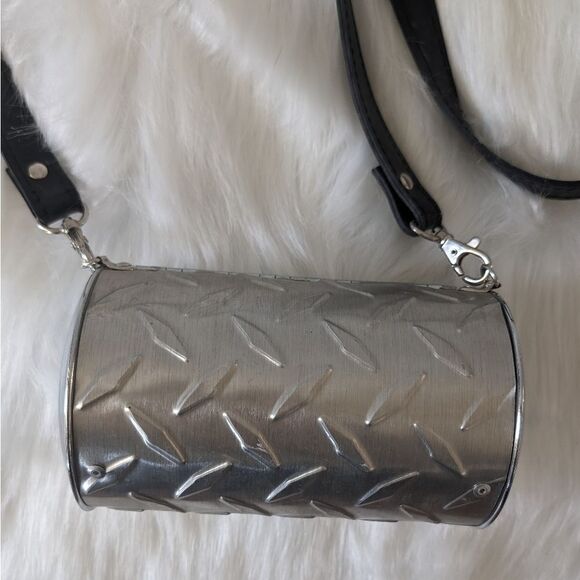 RARE Harley Davidson Chrome Metal Hand Made Bag Purse HTF - Picture 8 of 9